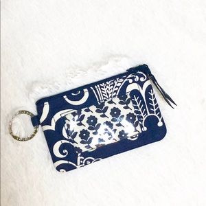 Vera Bradley Coin Purse Twirly Birds Navy Retired
